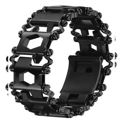 (black) Multi-tool Bracelet In 1, 22cm Stainless Steel, Tool Bracelet Outdoor Travel Strap, Port