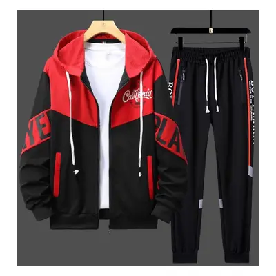 (red, S) Designer Sport Suits Mens Hoodie Pants Piece Matching Sets Outfit Clothes For Men Cloth