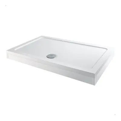 Modern Rectangle Shower Tray x 700mm Easy Plumb Slimline Lightweight White