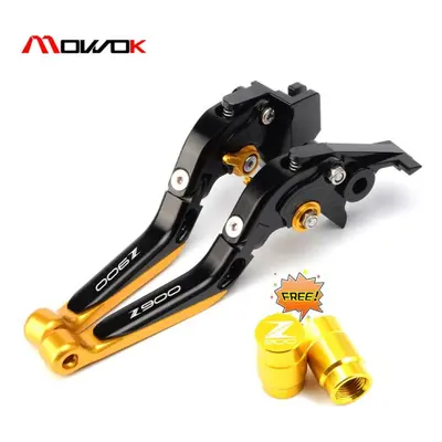 (black golden) Colors Motorcycle Brake Clutch Levers For Kawasaki Z900 2021 2019 Z Adjustable Fo