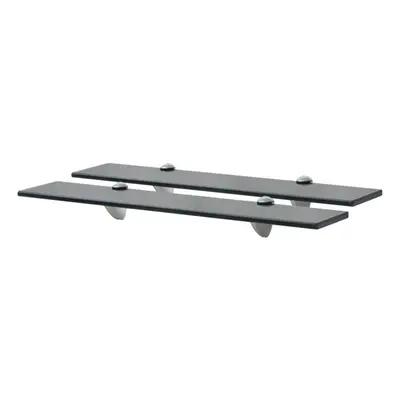 vidaXL Floating Shelves pcs Glass 60x10 cm mm