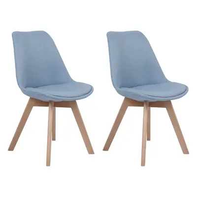 Set of Dining Chairs DAKOTA II Light Blue