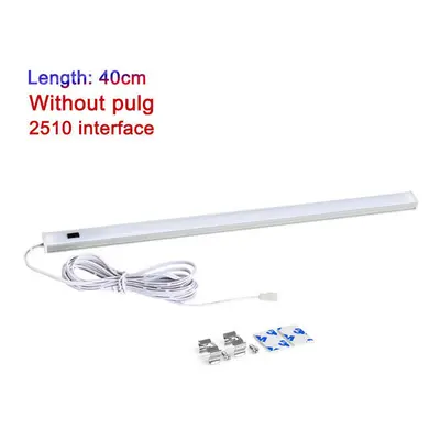 (40cm interface, Warm White) LED Cabinet Light Wireless Hand Sweep Closet Lamp Infrared Sensing 