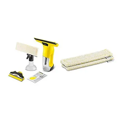 16332220 WV Plus N Window Vac W V YellowBlack KAER5 Microfibre Cloths White Set of Pieces Krcher