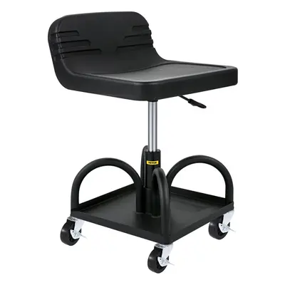 VEVOR Mobile Rolling Seat 300LBS Capacity 15.7 to 20.5 Adjustable Height Mechanic Rolling Stool 