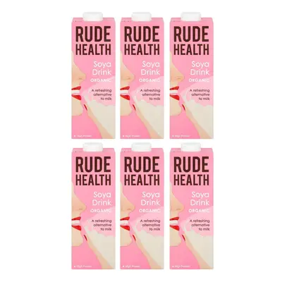 Rude Health Organic Soya Drink, Litre (Pack of 6)