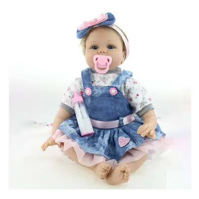 Life 22" Real Reborn Dolls Soft Silicone Vinyl Handmade Realistic Newborn Doll