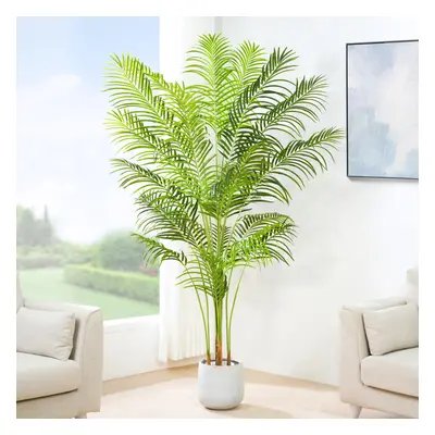 (200CM) Artificial Palm Tree with Plastic Planter and Moss