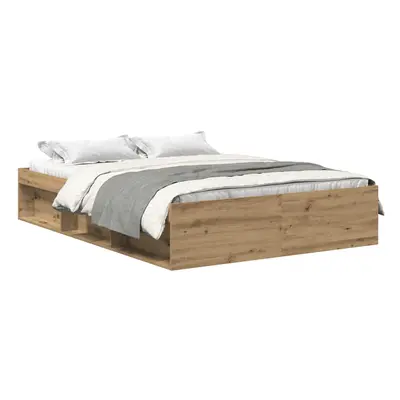 (artisan oak, x cm) vidaXL Bed Frame Bedroom Mattress Foundation Guest Room Bedstead Bed Base