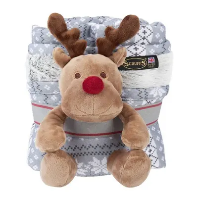 Scruffs Santa Paws Reindeer Christmas Blanket & Toy Set