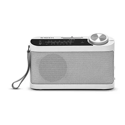 Roberts Radio R9993 Portable 3-Band LW/MW/FM Battery Radio with Headphone Socket - White