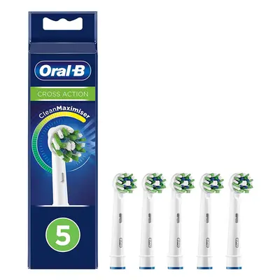 Oral-B CrossAction Toothbrush Heads with CleanMaximiser Bristles for Holistic Mouth Cleaning, Pa