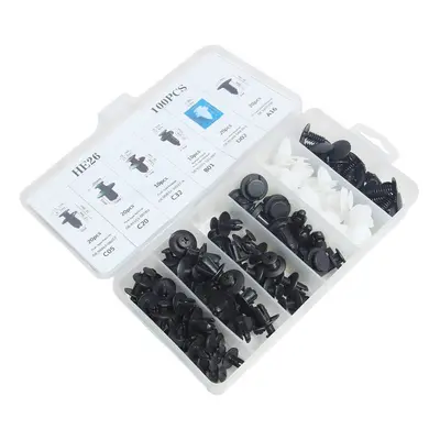 Car Retainer clips Body Plastic Rivets Fasteners Push Bumper Door Trim Panel Screws with Removal