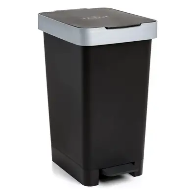 Kitchen Trash Can 25L Black, Plastic