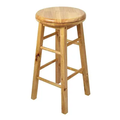 Revolving Bar Stool Wooden Breakfast Kitchen Seat