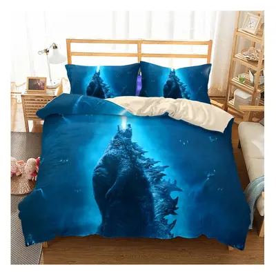 (Style 10, Double) Godzilla Bedding Single Double Duvet Cover Set UK