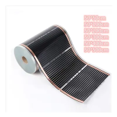 All Sizes 220V 50cm Width Healthy Floor Heating Infrared Underfloor Heating Carbon Film Heater E