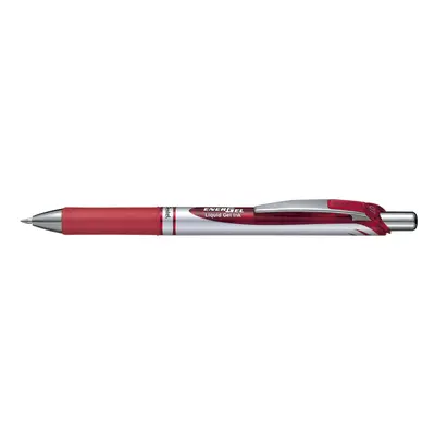 Pentel BL77-BO Energel XM Retractable Gel Pen with 0.7 mm Tip, 0.35 mm Line Width - Red, Pack of