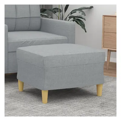 vidaXL Footstool Light Gray 23.6""x19.7""x16.1"" Fabric