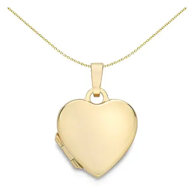 Jewelco London 9ct Gold Love Heart Locket - LKNR02228