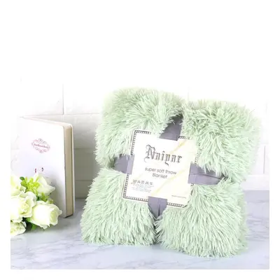 (green, L) Super Soft Blankets For Beds Shaggy Faux Fur Blanket Ultra Plush Decorative Blanket