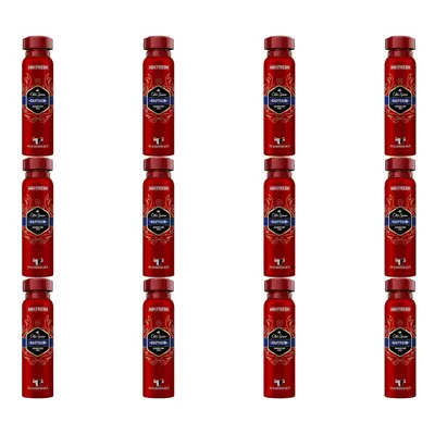 Old Spice Captain Deodorant Body Spray For Men 48H Fresh ml (Pack of 12)