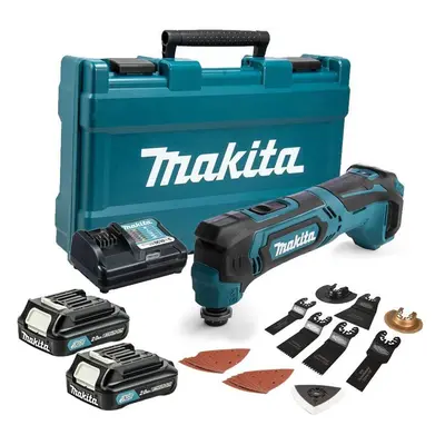 Makita TM30DWAE 12v CXT Cordless Multi Tool - Batteries Charger Accessory Set