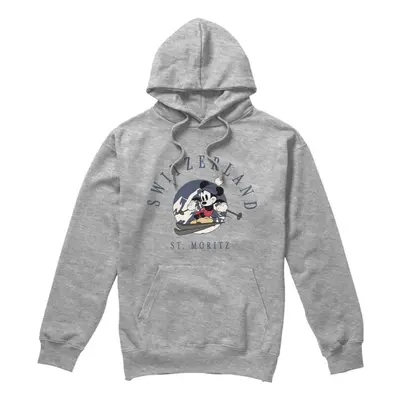 (XXL, Sport Heather) Disney Mens Switzerland Mickey Mouse Hoodie