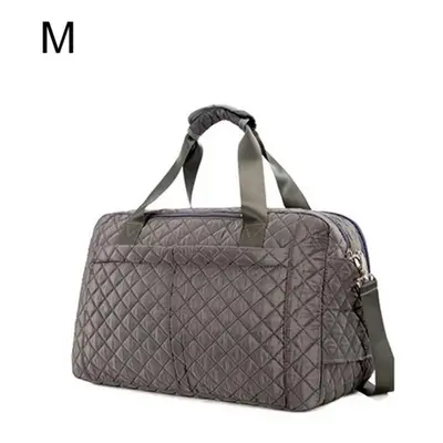 (gray, M) Female Sports Gym Bags Lady&apos;s Fitness Yoga Large Capacity Handbags For Women Shou