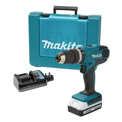 Makita HP457DW 18v Lithium ion Cordless Combi Hammer Drill + Battery + Charger