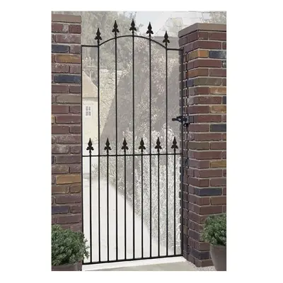 (1067mm GAP X 1980mm High) Saxon Spear Top Tall Garden Gates galvanised metal