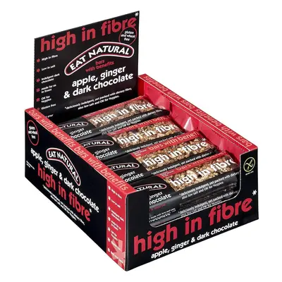 Eat Natural High Fibre Apple Ginger,Dark Choc 45g x12