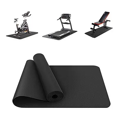 Vanexiss Gym Flooring Mat, Exercise Equipment Mat Heavy-Duty Protective Floor Mat for Under Stat