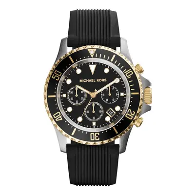 Michael Kors Everest Chronograph Black Dial Silicon Men's Watch MK8366