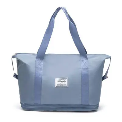 (Haze blue (2 layers at the bottom of the bottom expansion+dry and wet separation)) Travel Bag L