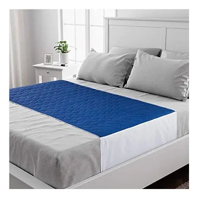 Washable Bed Protector/Pad with Tucks - Kingsize | Anti Stain Navy Kylie Sheet is OekoTex Certif