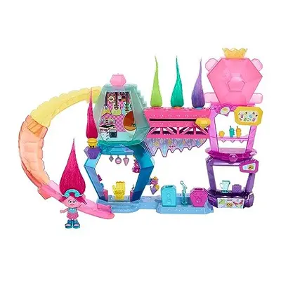 Mattel DreamWorks Trolls Band Together Toys, Mount Rageous Playset with Queen Poppy Small Doll &