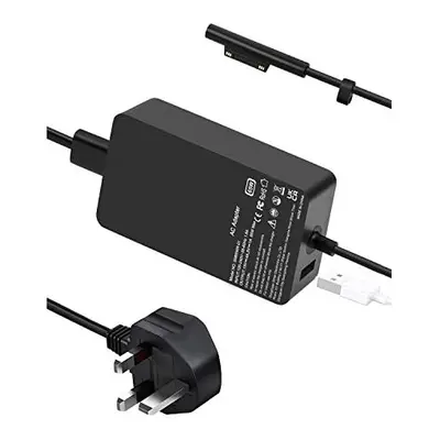 Surface Pro 65W Laptop Charger Adapter Replacement for Microsoft Surface Laptop 4/3/2/1,Surface 