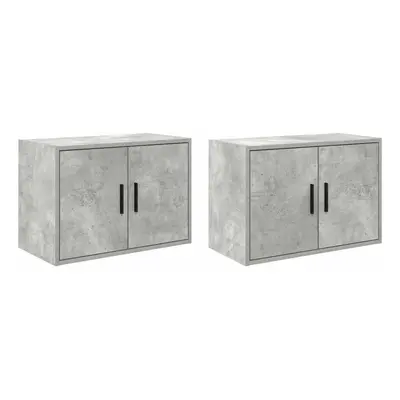 (concrete grey, x x cm/ pcs) vidaXL Garage Wall Cabinet Concrete Grey Engineered Wood cabinet