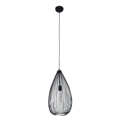 Sleek Teardrop Black Finish Pendant Light, Effortlessly Maintained Down Light Wall, Sturdy Ceili