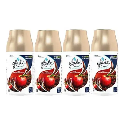 4 x Glade Automatic Spray Refill 269ml - Cosy Apple & Cinnamon