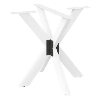 (white, x x (72-73) cm) vidaXL Dining Table Legs Spider Shape Desk Legs Furniture Legs pcs Steel