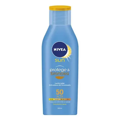 Nivea Sun Protect And Bronze Tan Activating Sun Lotion Spf50 200ml