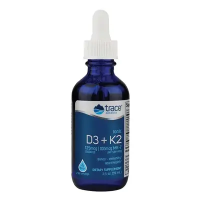 Trace Minerals Ionic D3 + K2 Drops oz