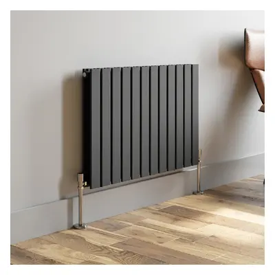 (Anthracite, x 912mm - Double) Flat Panel Radiators Horizontal Vertical Heater