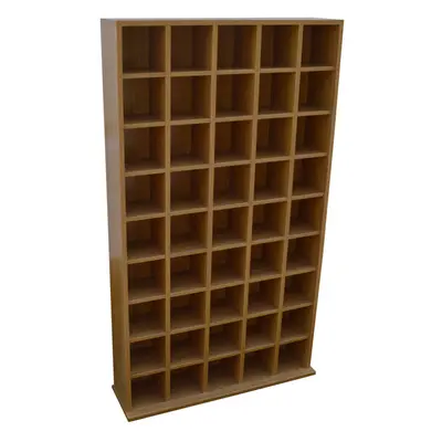 PIGEON HOLE - CD Media Storage Cubby Shelves - Oak