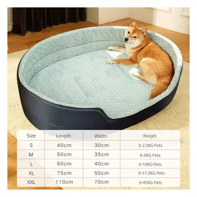 ( Blue, 2XL) Pet Dog Bed Warm Cushion for S/Medium Large Dogs Sleeping Beds