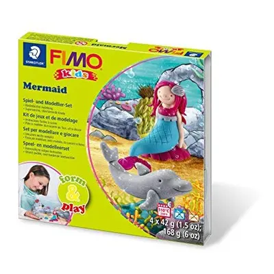 8034 LY Fimo Kids Shape & Play Set Mermaid (Super Soft, Oven Hardening Clay, Easy Instructions, 