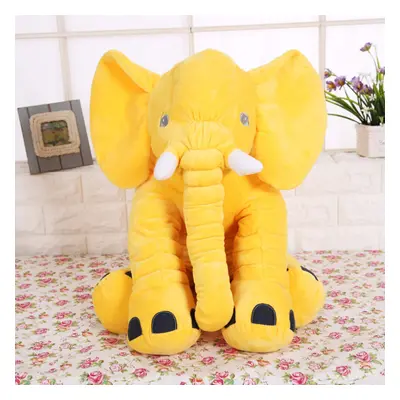 (Yellow) 24"Large Plush Stuffed Elephant Animal Toy Gift