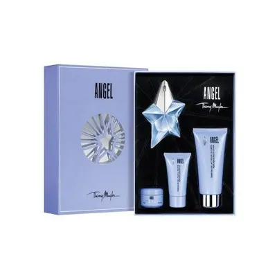 Angel Pcs Set For Women: 0.8 Edp Sp Refillable + 3.5 B/L + Oz S/G + 0.5 Oz Body Cream